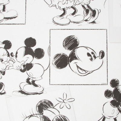 Disney Mickey Mouse Vintage Comics Wallpaper Roll 52cm x 10m