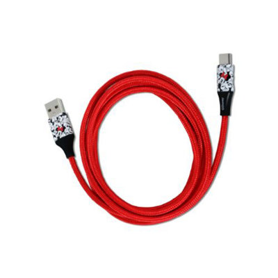 Disney Minnie Mouse 6ft Braided Type A-C Cable