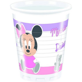 Disney Minnie Mouse Party Cup (Pack of 8) White/Pink/Purple (One Size)