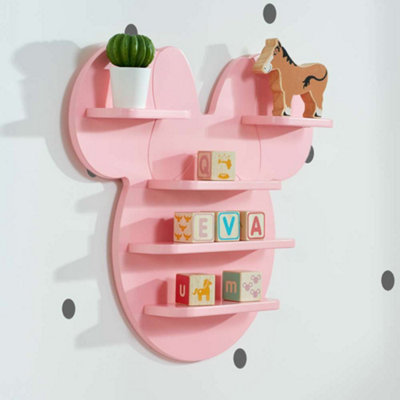 Disney Minnie Mouse Shelf In Pink