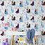 Disney Multi Novelty Pearl effect Embossed Wallpaper