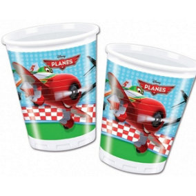 Disney Planes Dusty And Skipper Riley Plastic Disposable Cup (Pack of 8) Multicoloured (One Size)
