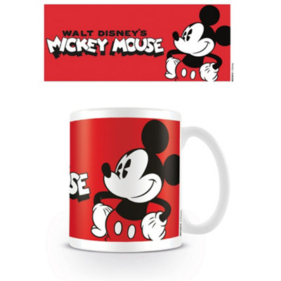 Disney Pose Mickey Mouse Mug Red/Black (One Size)