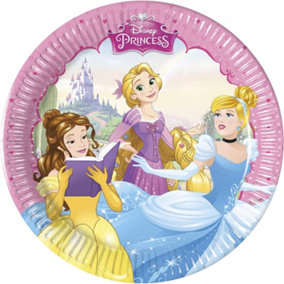 Disney Princess Dreaming Paper Party Plates (Pack of 8) Multicoloured (One Size)