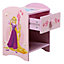 Disney Princess Kids Bedside Table With a Drawer For Storage, W63.5 X D25 X H60cm