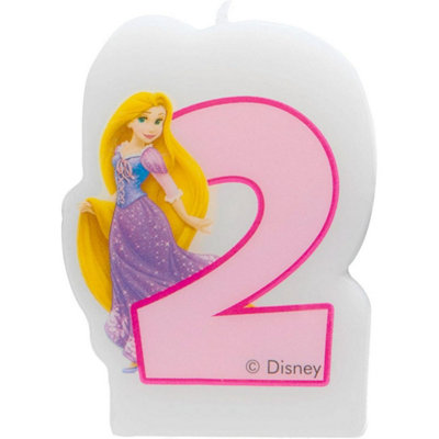 Disney Princess Number 2 Rapunzel Candle Multicoloured (One Size)