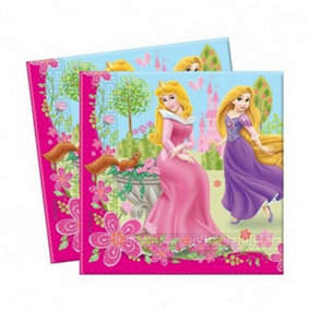 Disney Princess Paper Napkins (Pack of 20) Multicoloured (One Size)