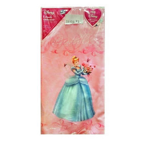 Disney Princess Plastic Party Table Cover Pink (One Size)