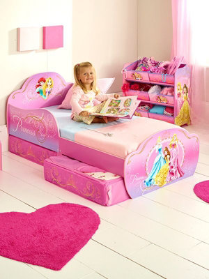 Disney Princess Toddler Bed with Storage DIY at B Q