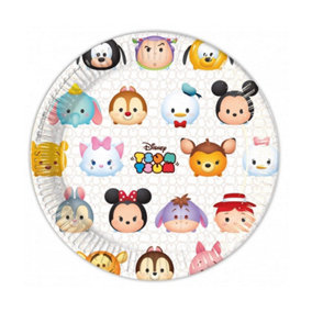 Disney Tsum Tsum Paper Characters Party Plates (Pack of 8) Multicoloured (One Size)