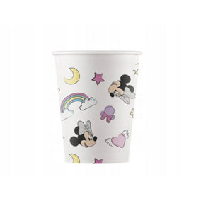 Disney Unicorn Dreams Paper Minnie Mouse Party Cup (Pack of 8) White/Pink/Yellow (One Size)