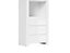 Display Cabinet Tall Unit Shelving Bookcase Modern White Gloss Oak Effect Storage Holten
