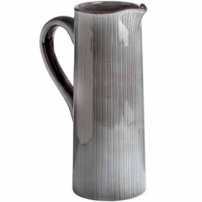Display Jug - Ceramic - L11 x W20 x H32 cm - Grey | DIY at B&Q