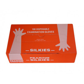 Disposable Shoulder Silkies Gloves (100 Pack) Tan (100 Pack)