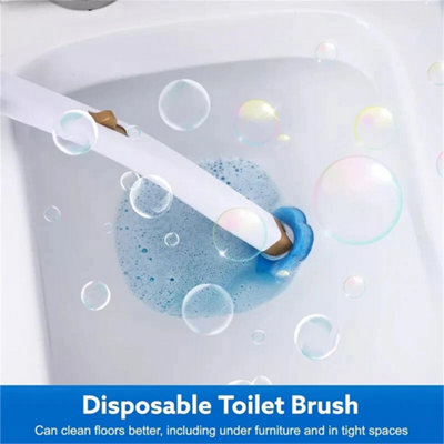 Disposable Toilet Brush Set Toilet Bowl Cleaning System Cleaners with ...