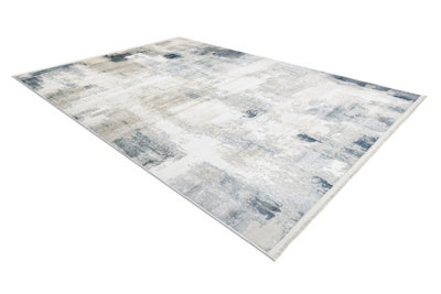 DISTIN 0144A white / cream / beige modern carpet - Abstraction, vintag  80x150 cm