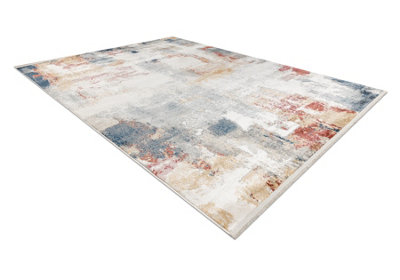 DISTIN 0144B white / rose / powder modern carpet - Abstraction, vintag  140x190 cm