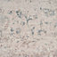 Distressed Greige Floral Persian Style Washable Non Slip Runner Rug 60x240cm
