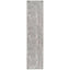 Distressed Grey Persian Style Washable Non Slip Runner Rug 60x240cm