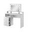 Diva 49 Dressing Table in White - 1200mm x 1360mm x 400mm - Luxurious Vanity with LED Lighting