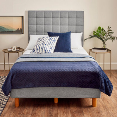 Divan Bed With Headboard Mattress Small Double Divan Base Bed Pocket Sprung Mattress