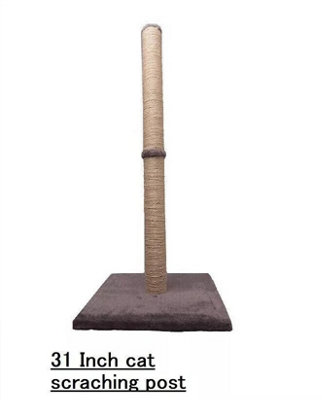 DIVCHI 31" Cat Scratching Post 80 cm for Cats  Keep Your Cat Happy and Your Furniture Safe