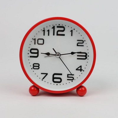 Green Digital Battery Powered Travel Alarm Clock – Non-Ticking – Compact