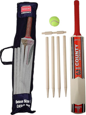 DIVCHI Cricket Set in Mesh Carry Bag, available in size 3, 5 Suitable for approximate ages 8-12 years