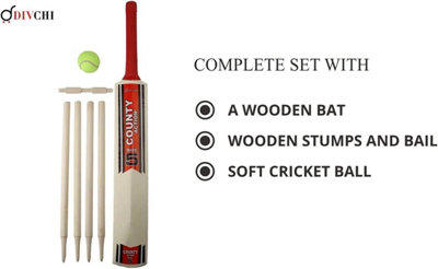 DIVCHI Cricket Set in Mesh Carry Bag, available in size 3, 5 Suitable for approximate ages 8-12 years