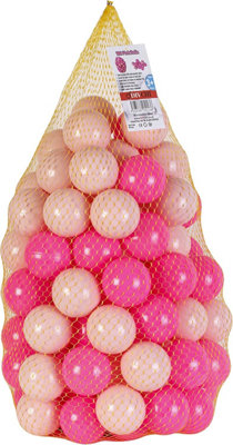 DIVCHI Playballs, Soft Pit Balls for Kids, Pink/Baby Pink, Smooth Surface and No Sharp Edges Baby Pink 200 pcs