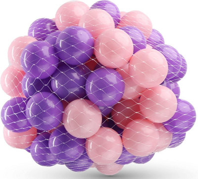 DIVCHI Playballs, Soft Pit Balls for Kids, Pink/Purple Smooth Surface ...