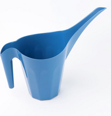 DIVCHI Small Watering Can With 1.25L Capacity Long Spout Indoor & Outdoor Water Jug Pot For House Plant Garden Flower Blue