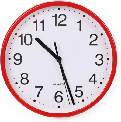 DIVCHI Wall Clock Silent & Non-ticking Modern Battery Operated Digital ...
