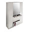 DIVER 4 door White  wardrobe with drawers