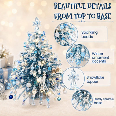 DIY 3D Beaded Christmas Tree Making Kit, Illuminated Tabletop Festive ...