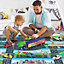 DIY 7 Cars Model Play Set Kids Toys Diecast Vehicle With Map Xmas Birthday Gift