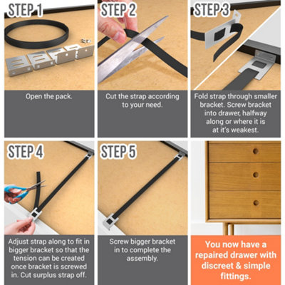 DIY Doctor Drawer Doctor Kit - 8 Pack - Repair Sagging Drawer Bottoms ...