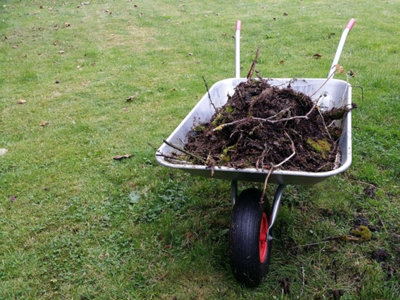 DIY Garden Galvanized Wheelbarrow (Puncture Proof Wheel)