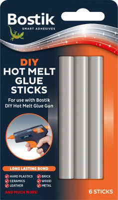 DIY Glue Gun Replacement Glue Sticks Size 100mm x 11mm Dia Pack of 6 (6 Packs)