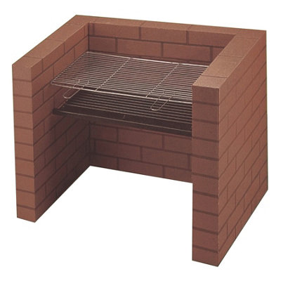 DIY Heavy Duty Brick Charcoal BBQ Barbecue Stainless Steel Cooking ...