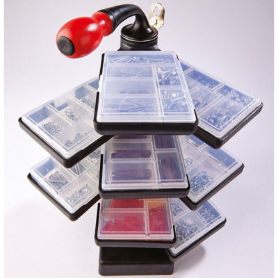 DIY Household Fixings Set with Carry Case, Integrated Screwdriver ...