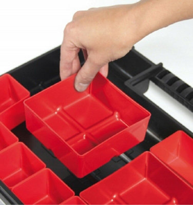 DIY Organiser STORAGE CASE Small Parts Carry Tool Box Screws Craft Mobil Fishing Model 2 - 7