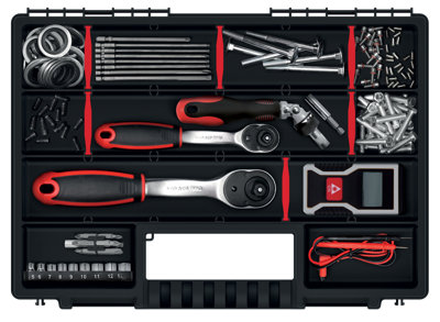 Kristenberg Craft Tool Storage Box - Lockable DIY Toolbox - Tote