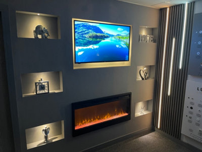 DIY Plug & Play 8 Light CCT Colour Controlled LED Recessed Media Wall ...