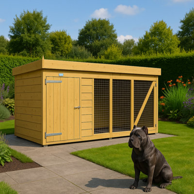 Diy sheds 10x4 dog kennel and run
