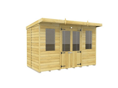 DIY Sheds 10x5 Pent Summer House Loglap