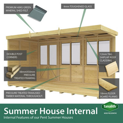 DIY Sheds 10x5 Pent Summer House