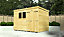 DIY Sheds 12x7 Pent Shed - Single Door With Windows