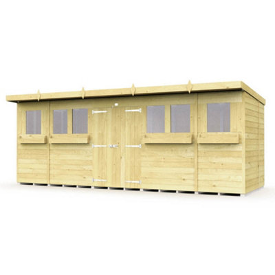 DIY Sheds 18x5 Pent Summer Shed
