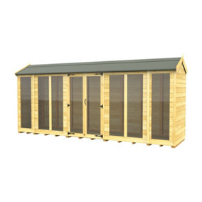 DIY Sheds 4x16 Apex Summer House (Full Height Window)